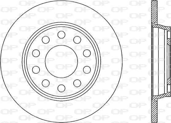 OPEN PARTS Тормозной диск BDR1923.10